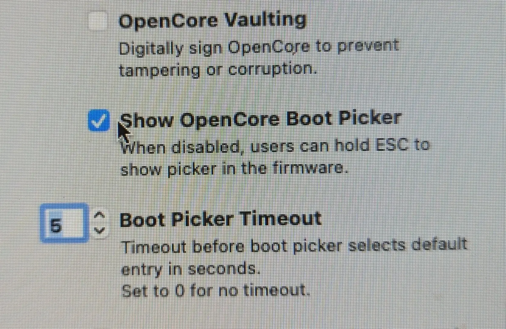OpenCore boot picker option